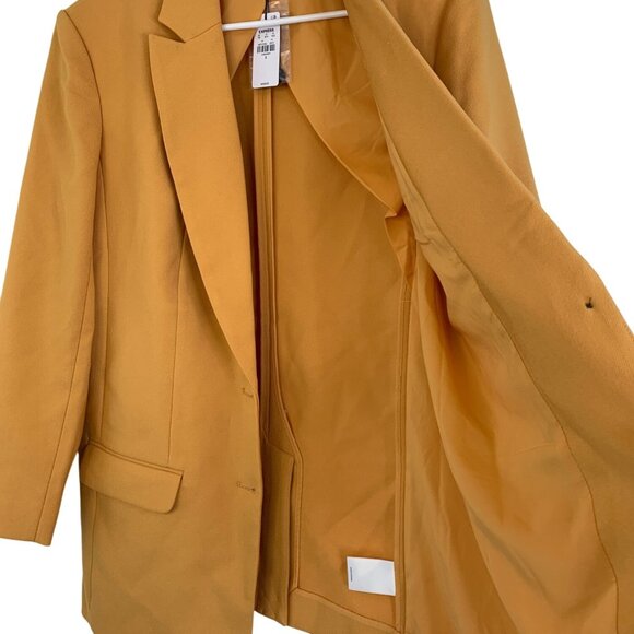 Express Yellow Womens Blazer Jacket Size Small NWT - Picture 5 of 11